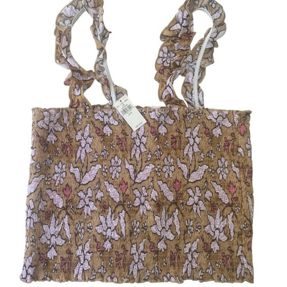 NWT Aerie Jungle Thrills Smocked Tank Top - Picture 3 of 6